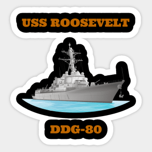 Roosevelt DDG-80 Destroyer Ship Sticker